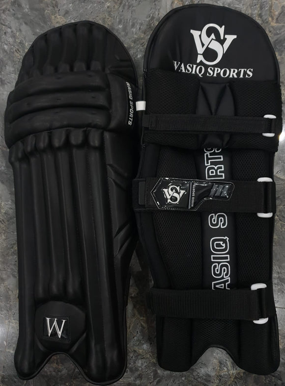 Wasiq Sports Black Batting Pads